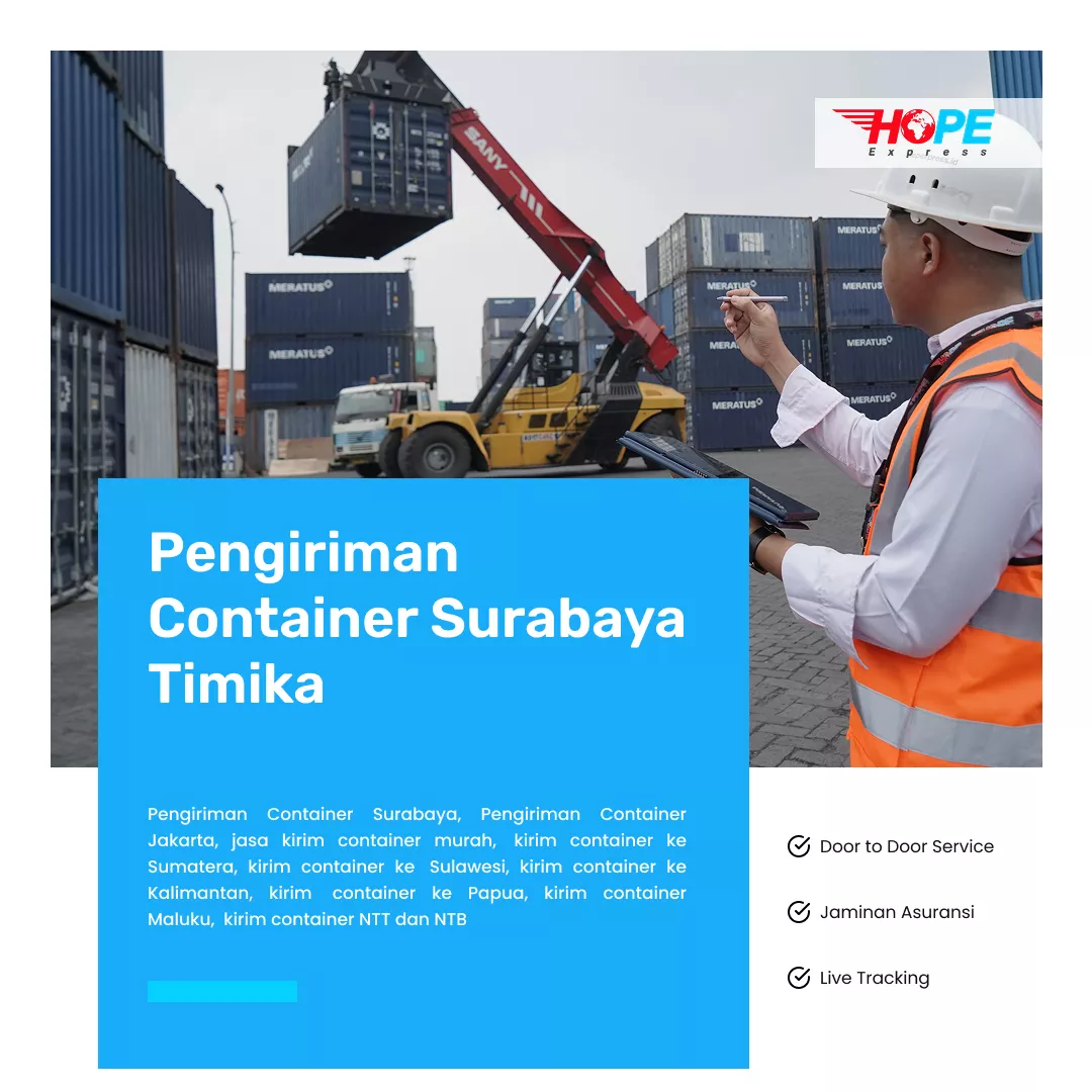 Pengiriman Container Surabaya Timika