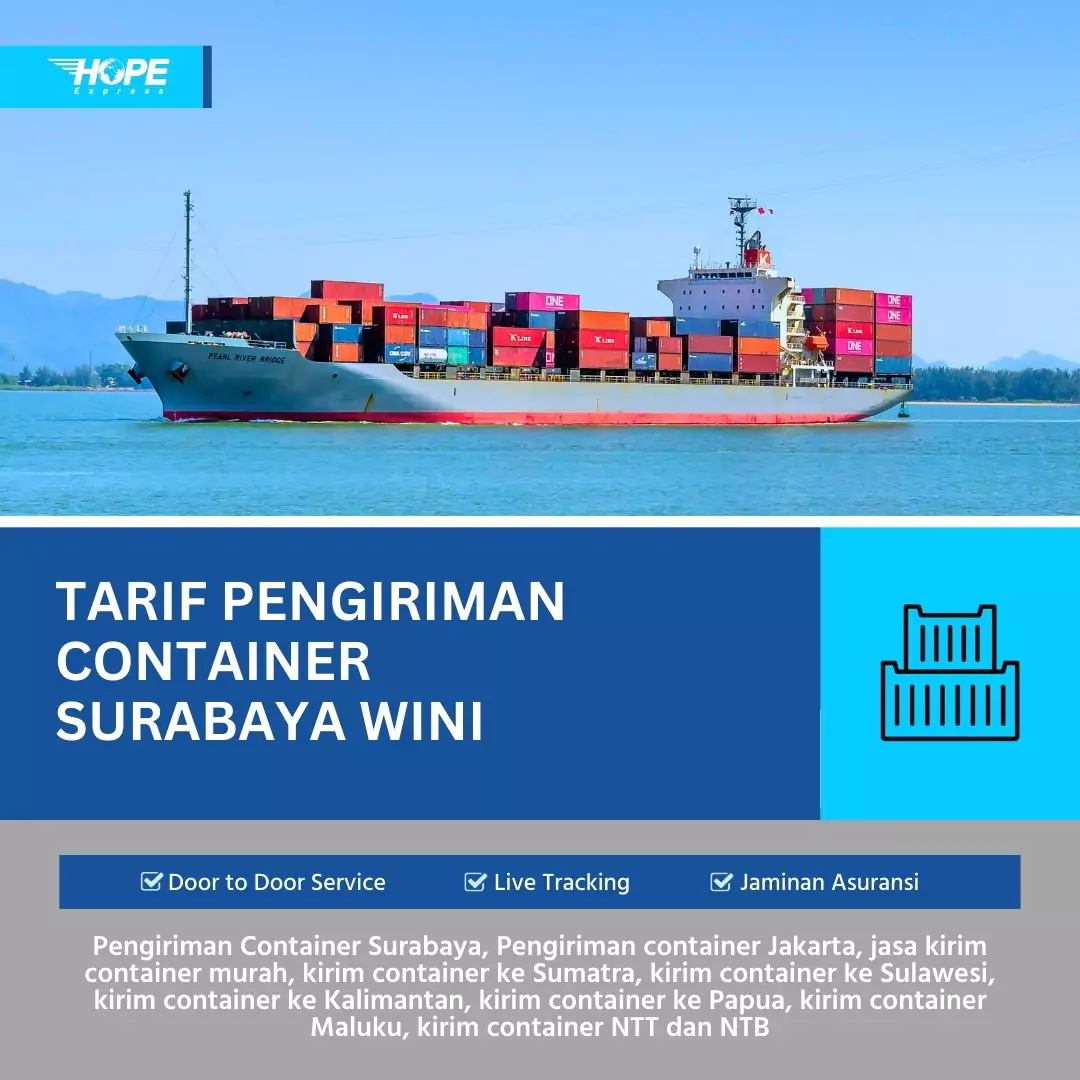 Tarif Pengiriman Container Surabaya Wini