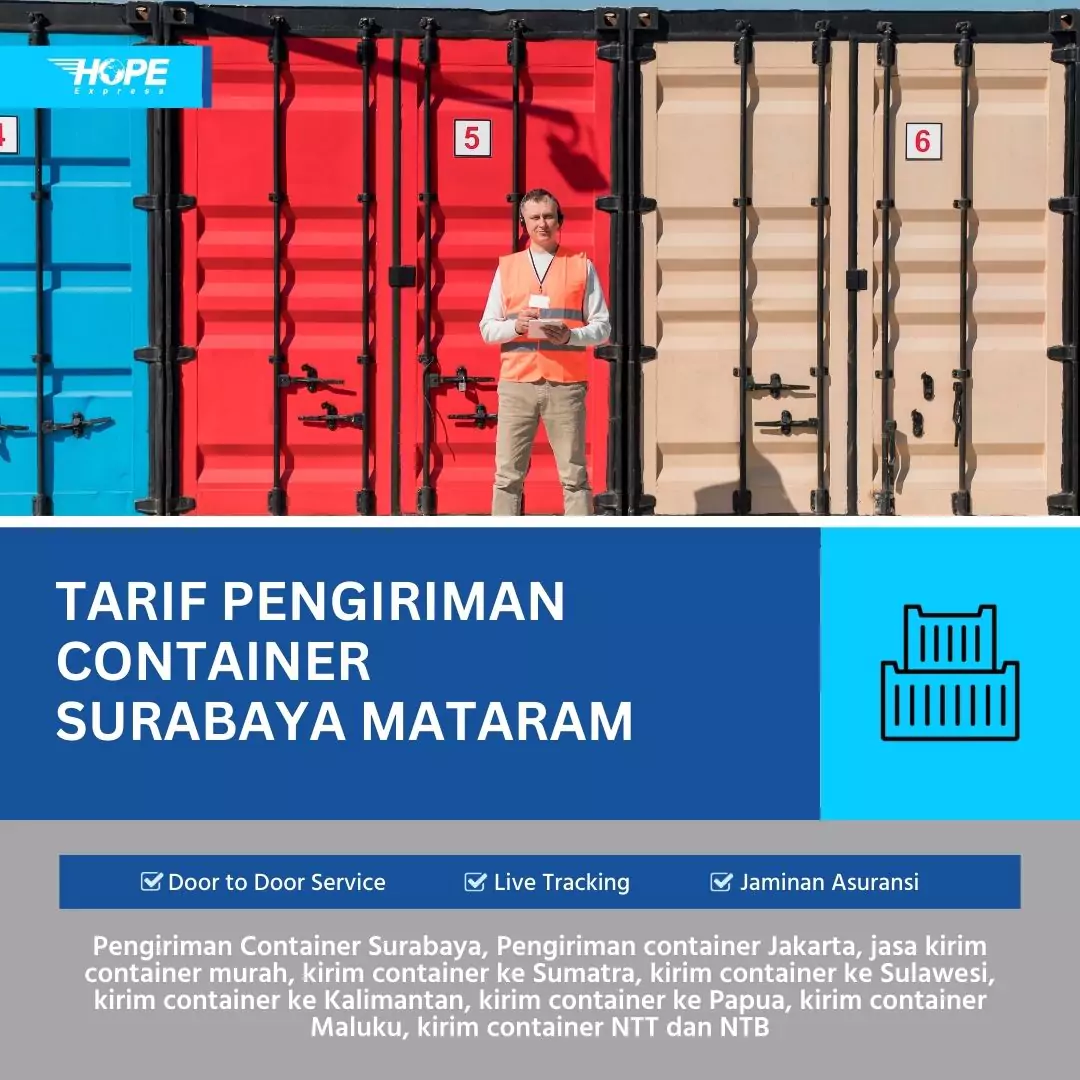 Tarif Pengiriman Container Surabaya Mataram