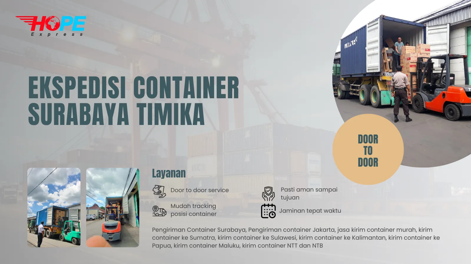 Ekspedisi Container Surabaya Timika