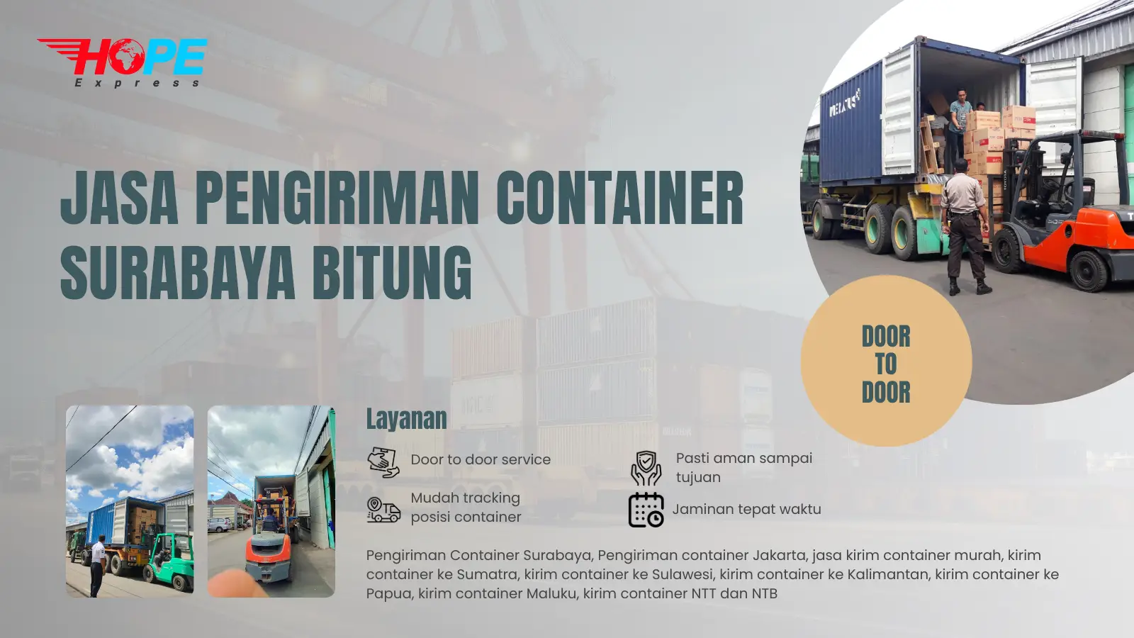 Jasa Pengiriman Container Surabaya Bitung