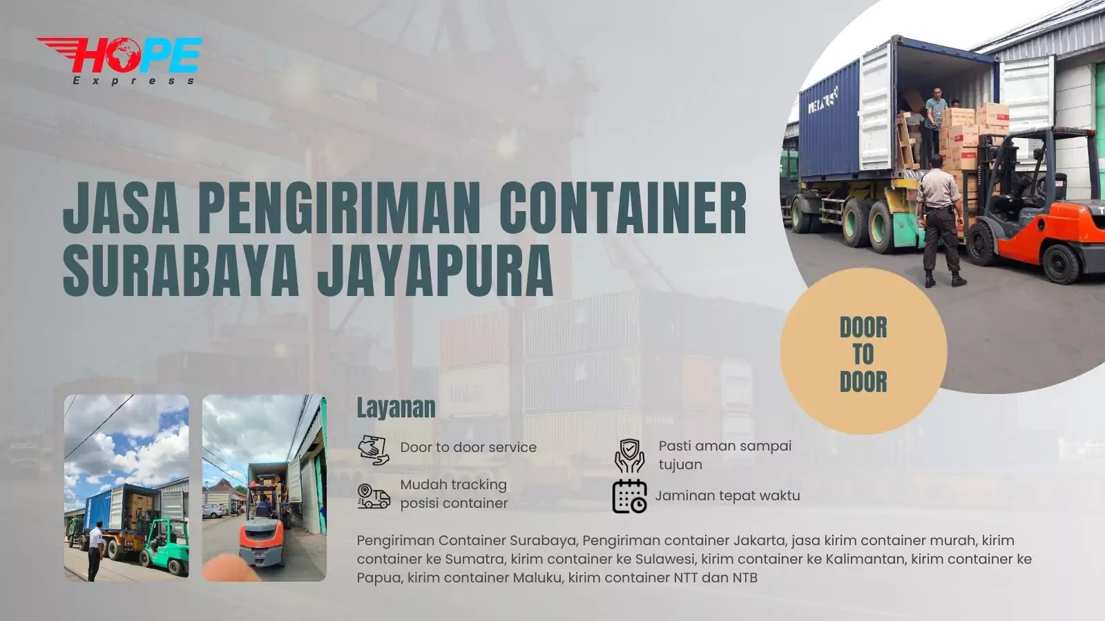Jasa Pengiriman Container Surabaya Jayapura