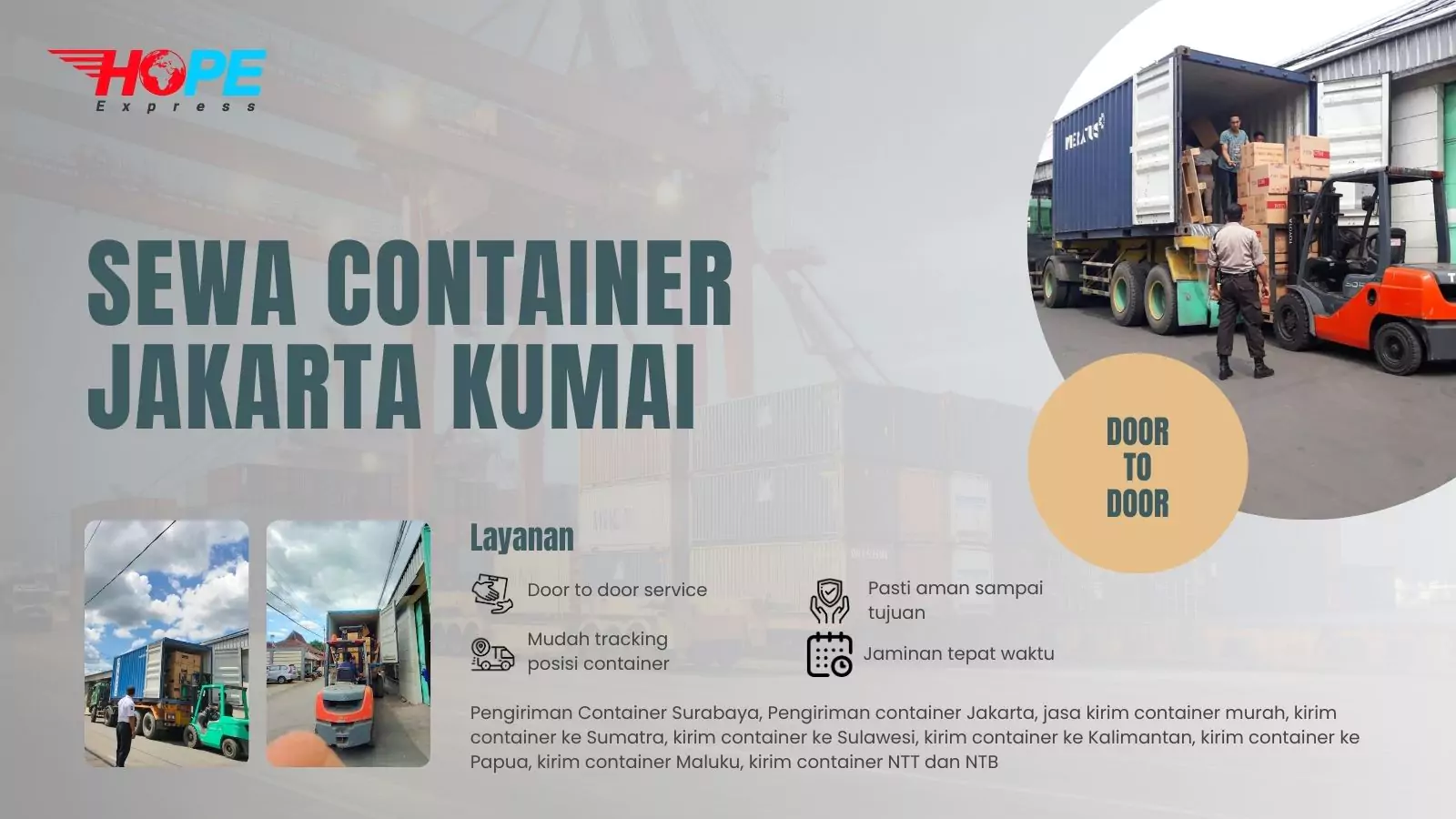 Sewa Container Jakarta Kumai