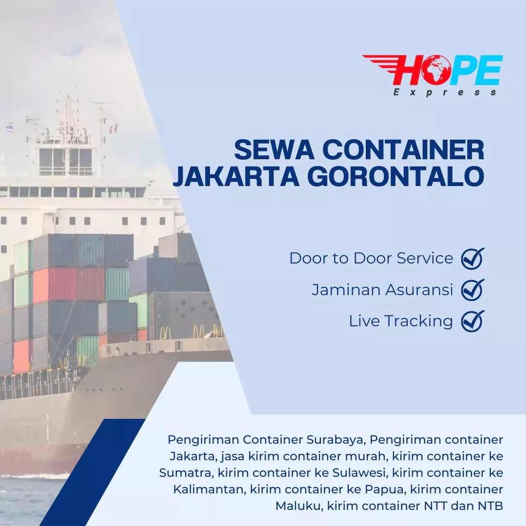 Sewa Container Jakarta Gorontalo