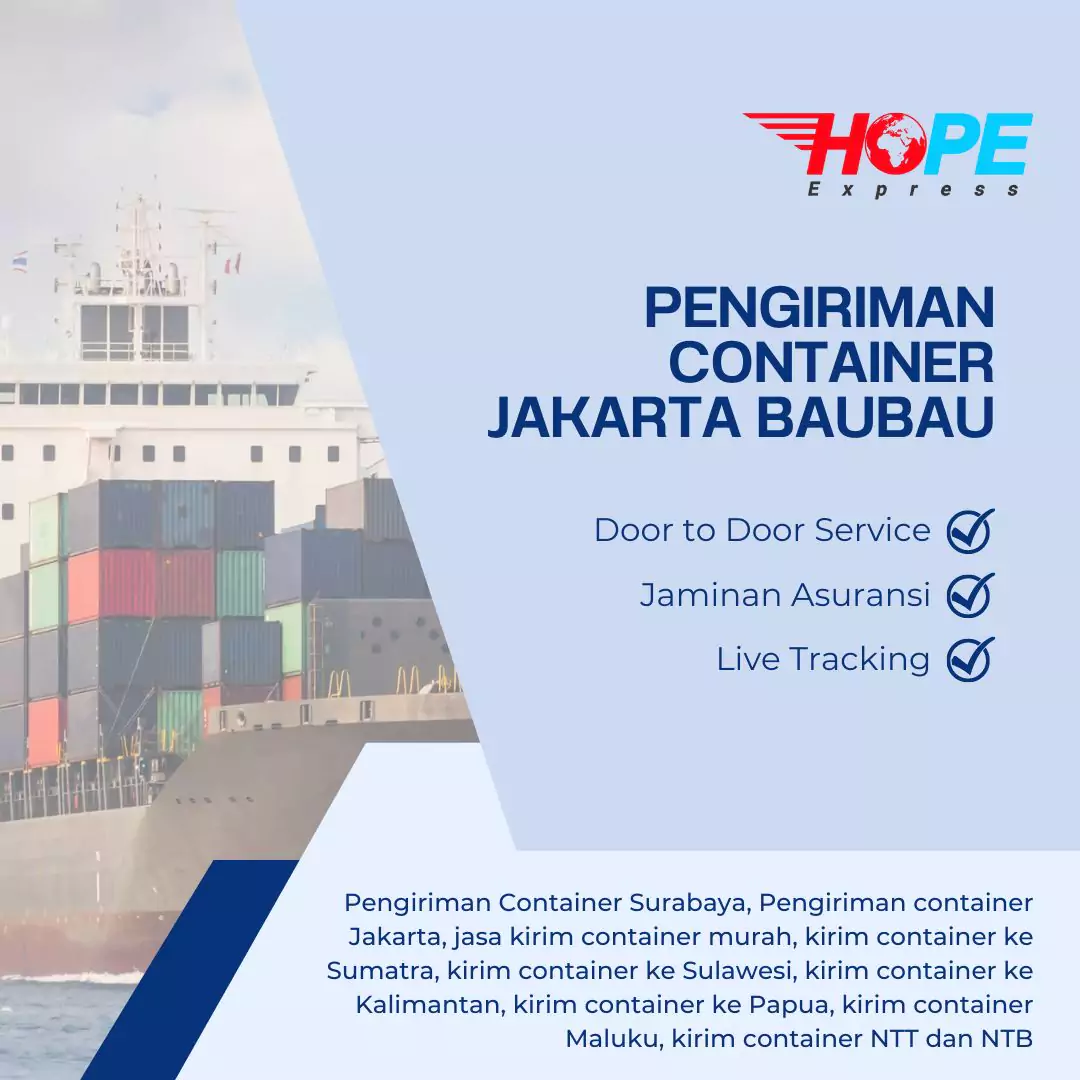 Pengiriman Container Jakarta Baubau