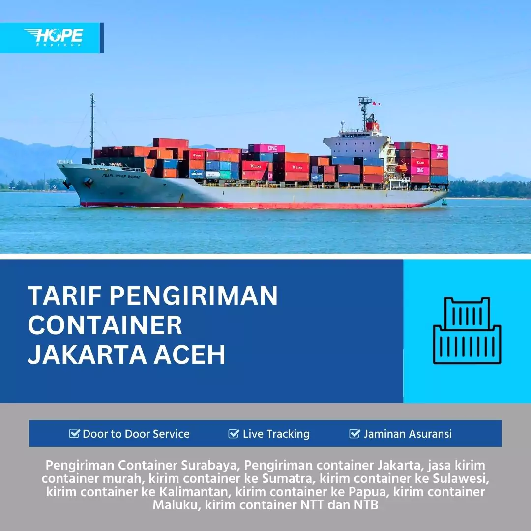 Tarif Pengiriman Container Jakarta Aceh