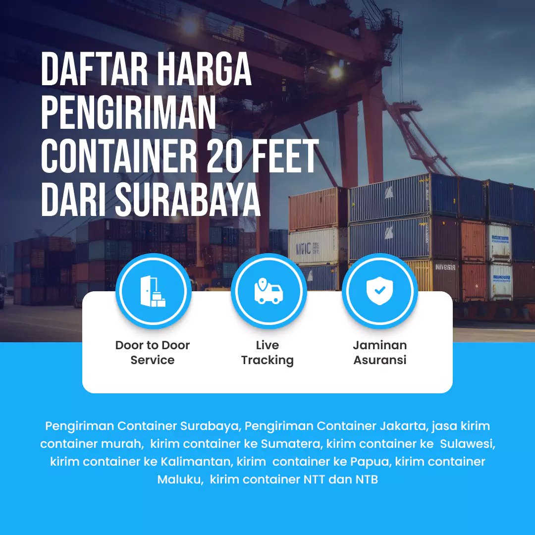 Daftar Harga Container Surabaya 20 feet
