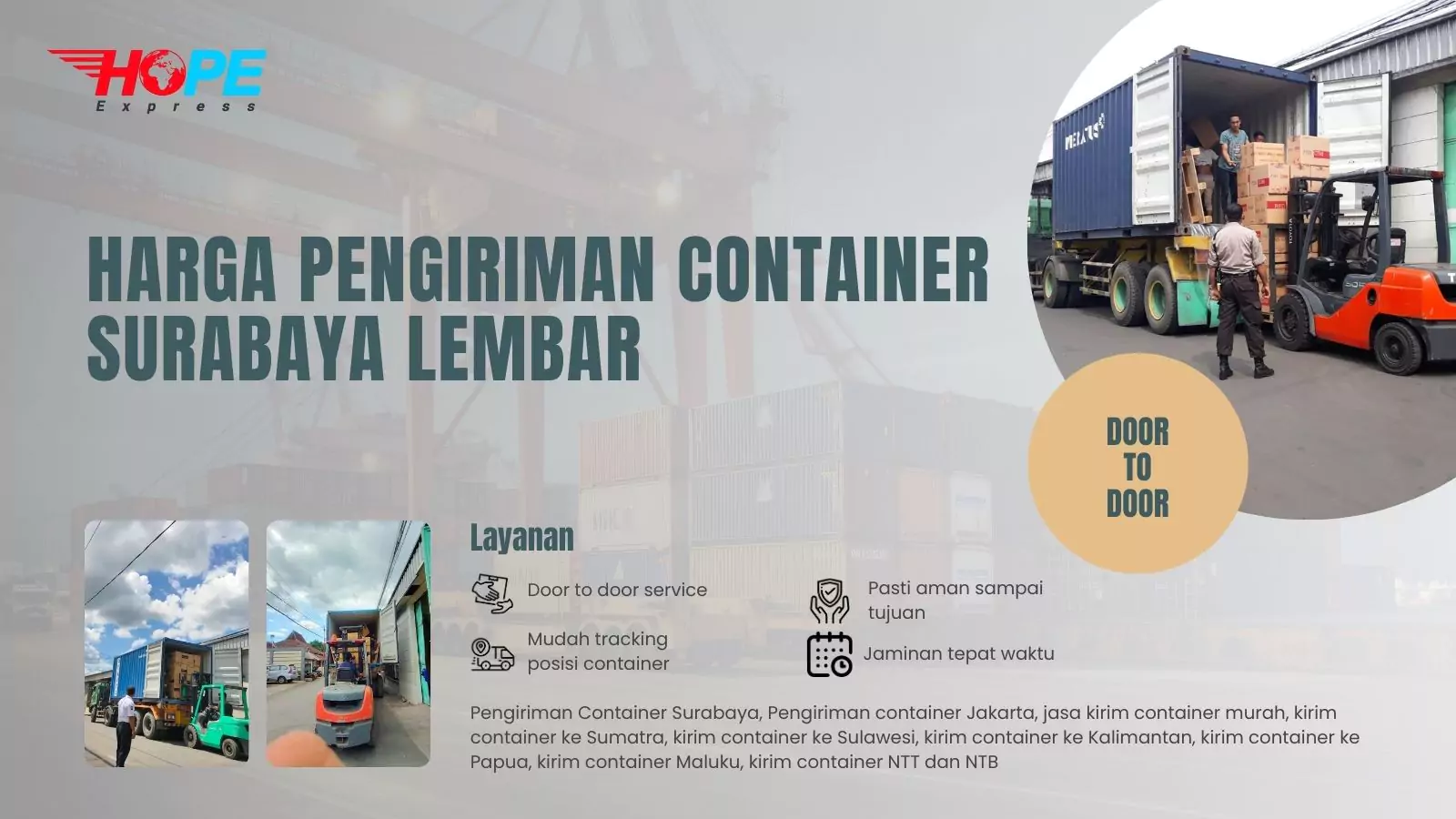 Harga Pengiriman Container Surabaya Lembar