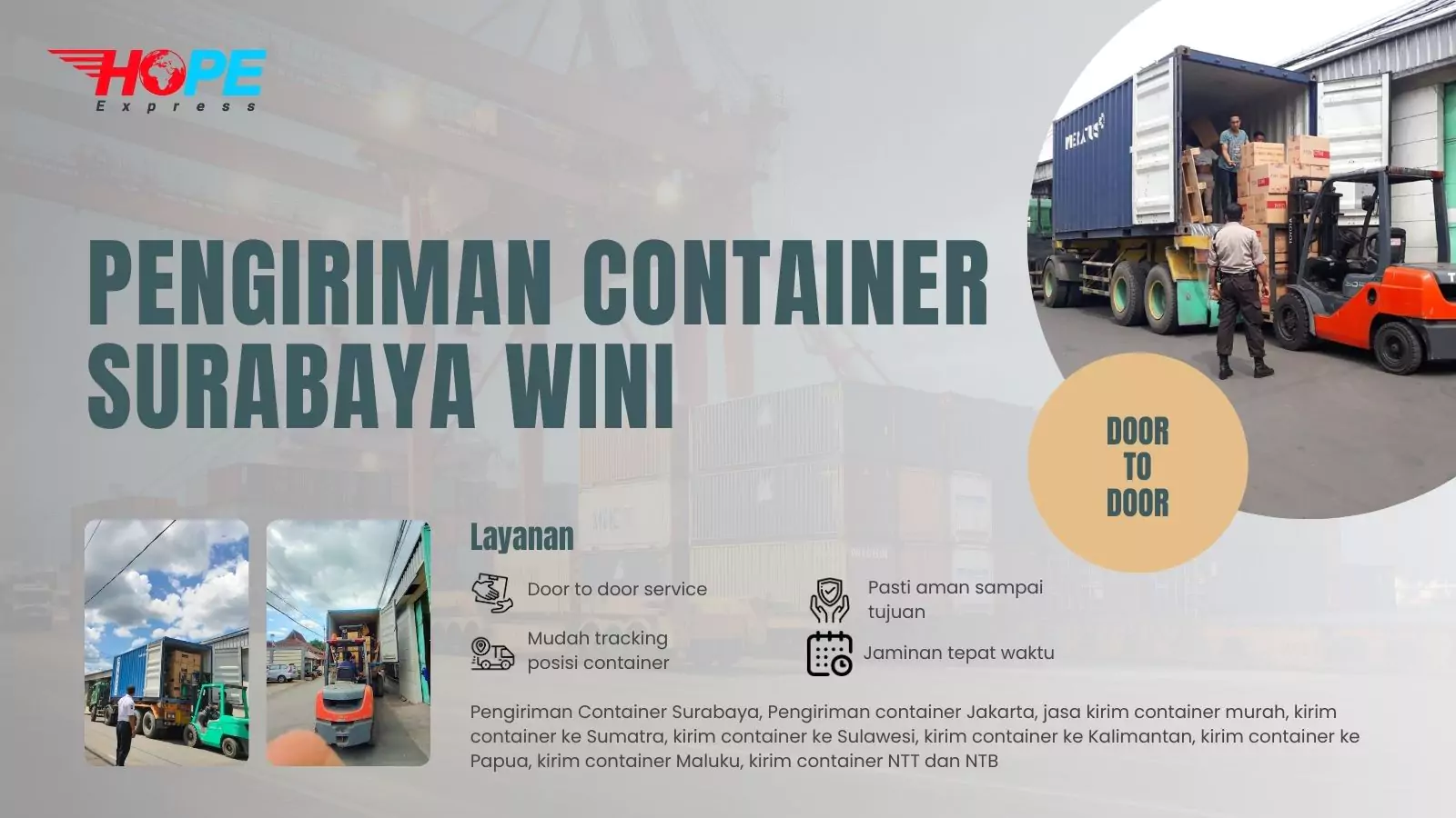 Pengiriman Container Surabaya Wini