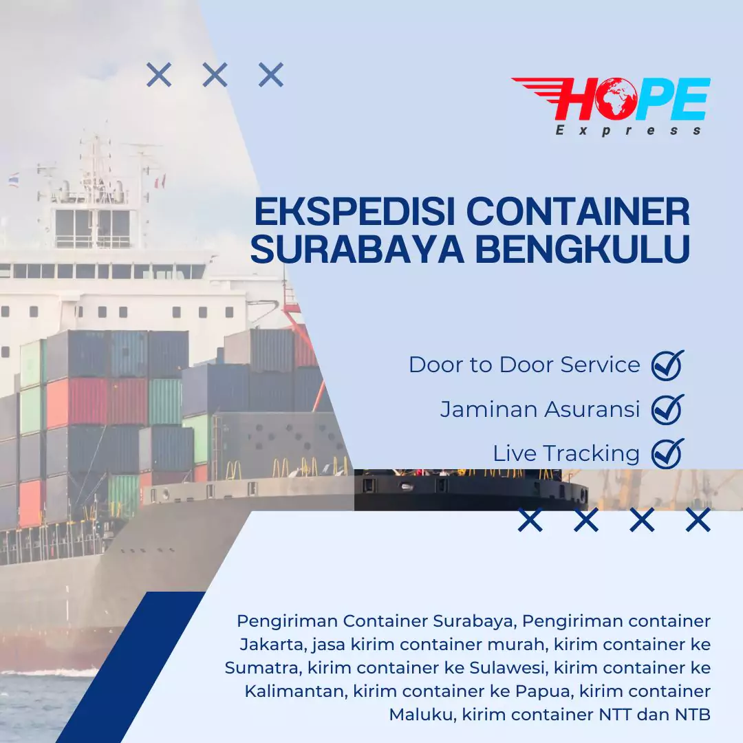 Ekspedisi Container Surabaya Bengkulu