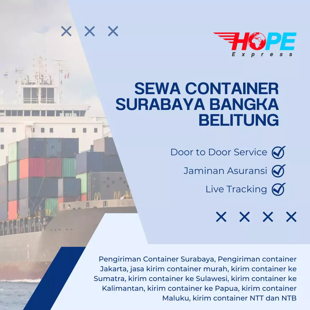 Sewa Container Surabaya Bangka Belitung