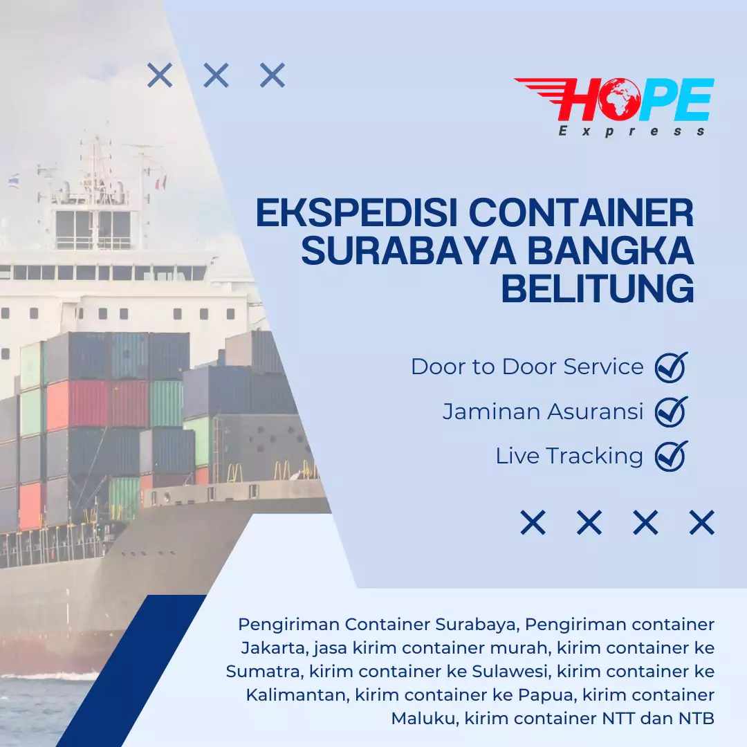 Ekspedisi Container Surabaya Bangka Belitung