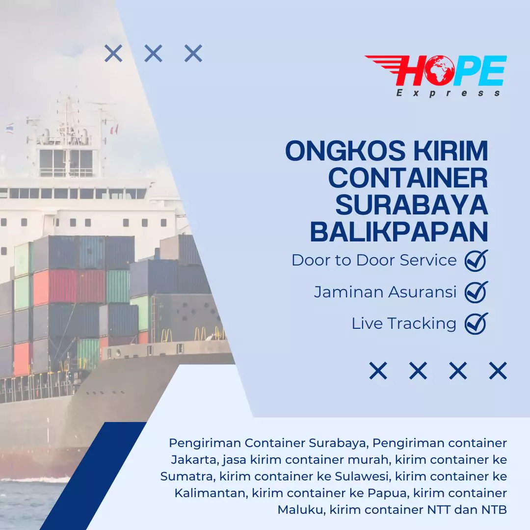 Ongkos Kirim Container Surabaya Balikpapan