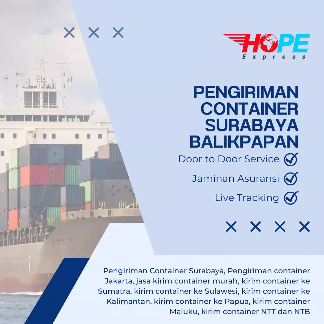 Pengiriman Container Surabaya Balikpapan