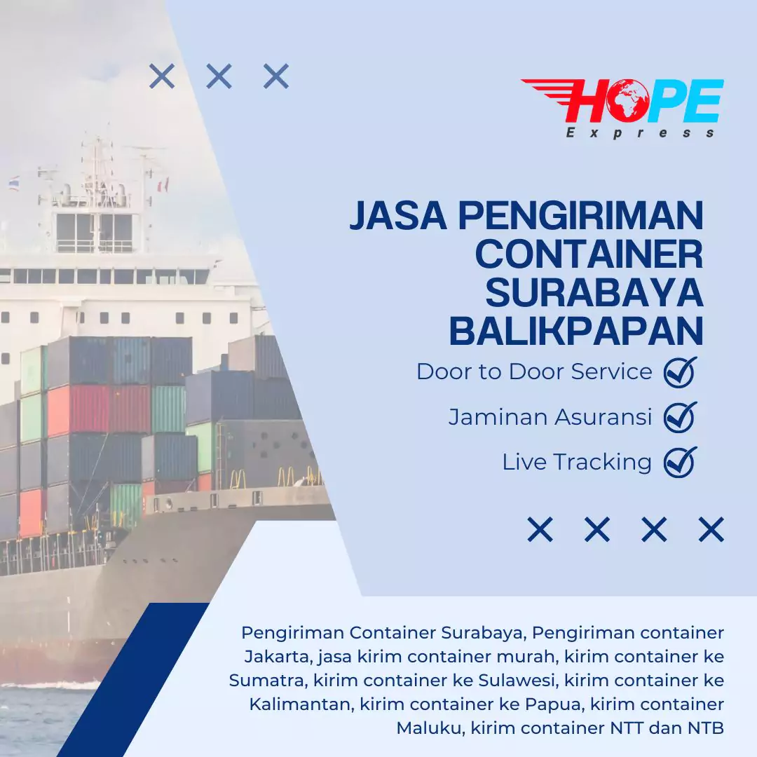 Jasa Pengiriman Container Surabaya Balikpapan