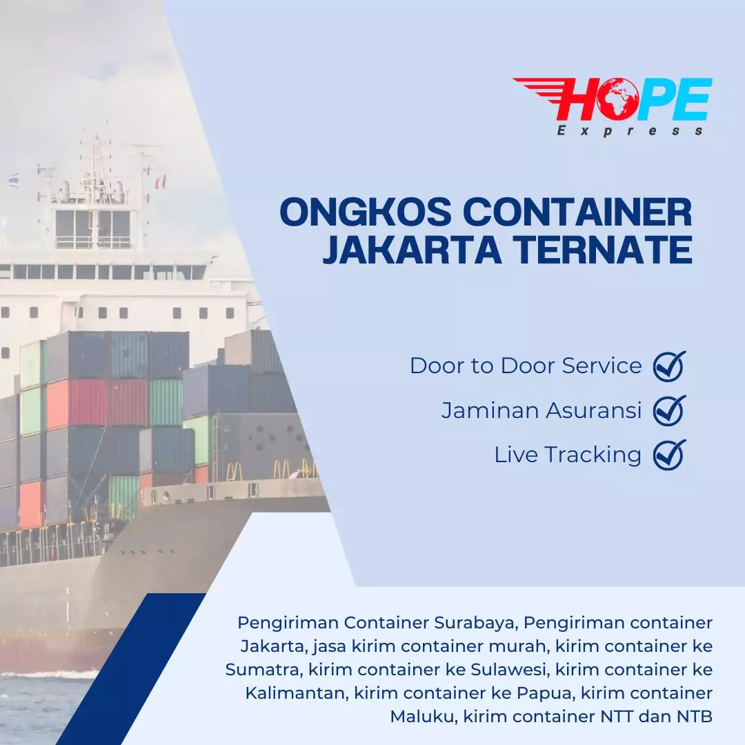 Ongkos Kirim Container Jakarta Ternate