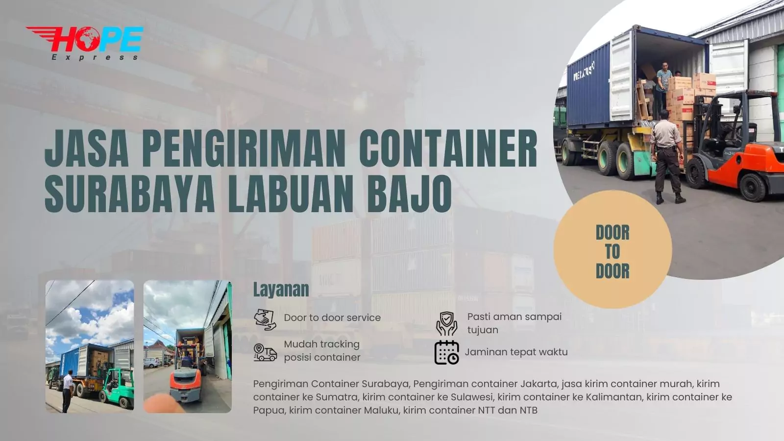 Jasa Pengiriman Container Surabaya Labuan Bajo