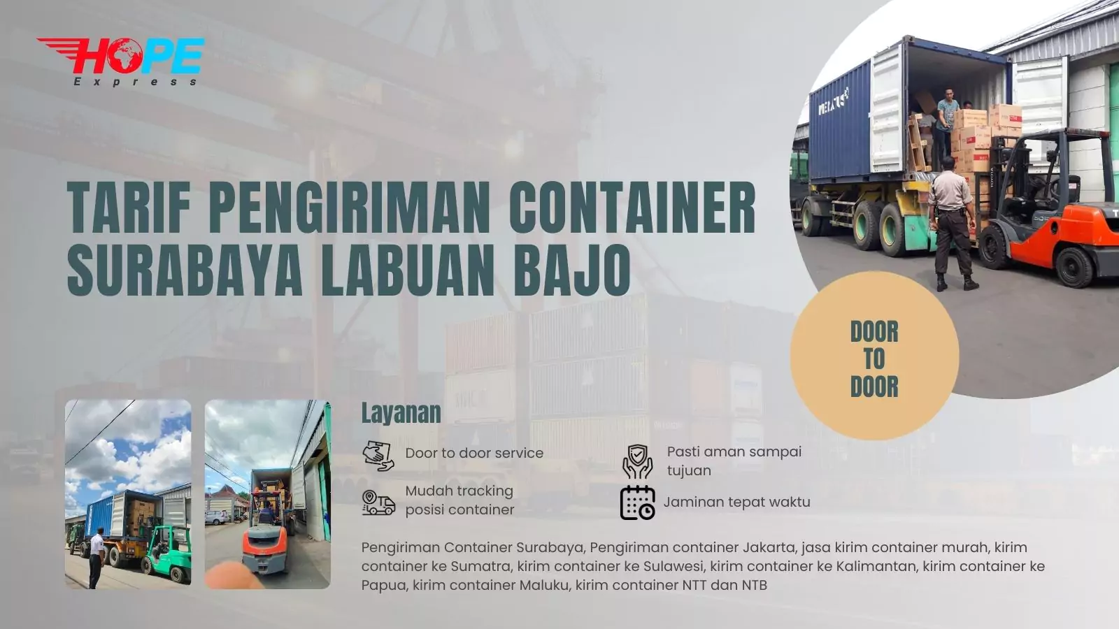 Tarif Pengiriman Container Surabaya Labuan Bajo