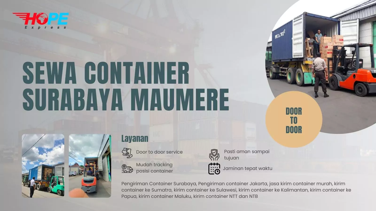 Sewa Container Surabaya Maumere