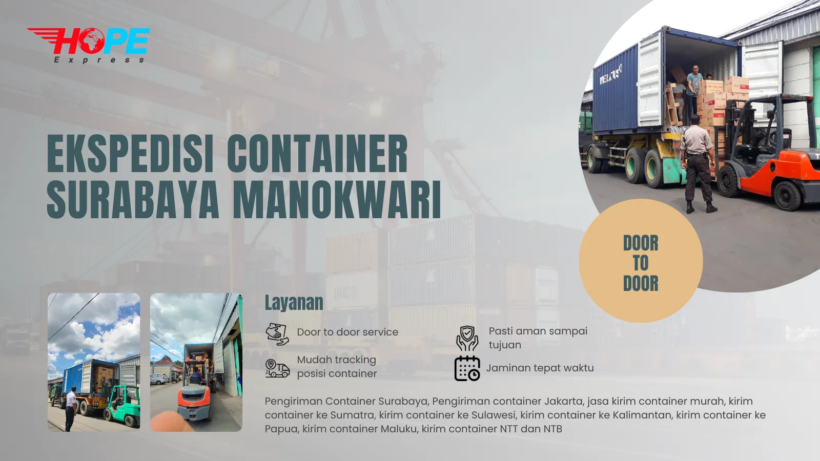 Ekspedisi Container Surabaya Manokwari