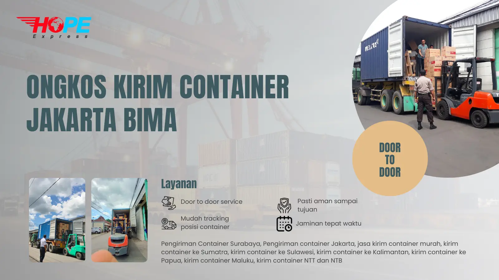 Ongkos Kirim Container Jakarta Bima