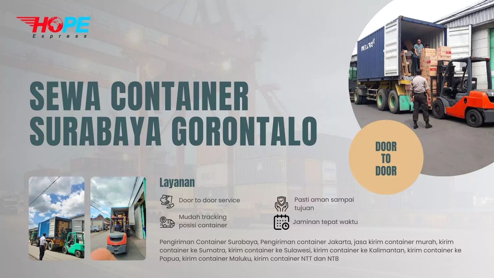 Sewa Container Surabaya Gorontalo