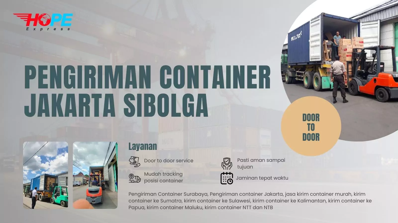 Pengiriman Container Jakarta Sibolga