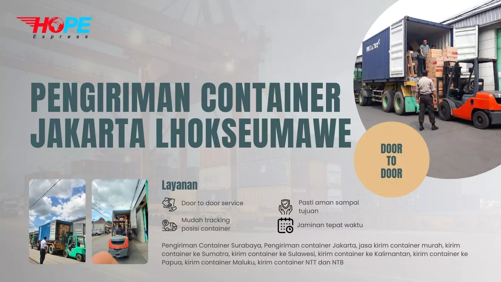 Pengiriman Container Jakarta Lhokseumawe