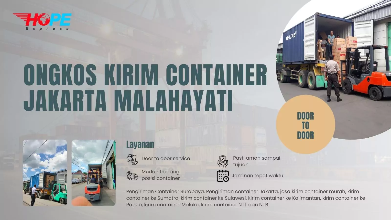 Ongkos Kirim Container Jakarta Malahayati