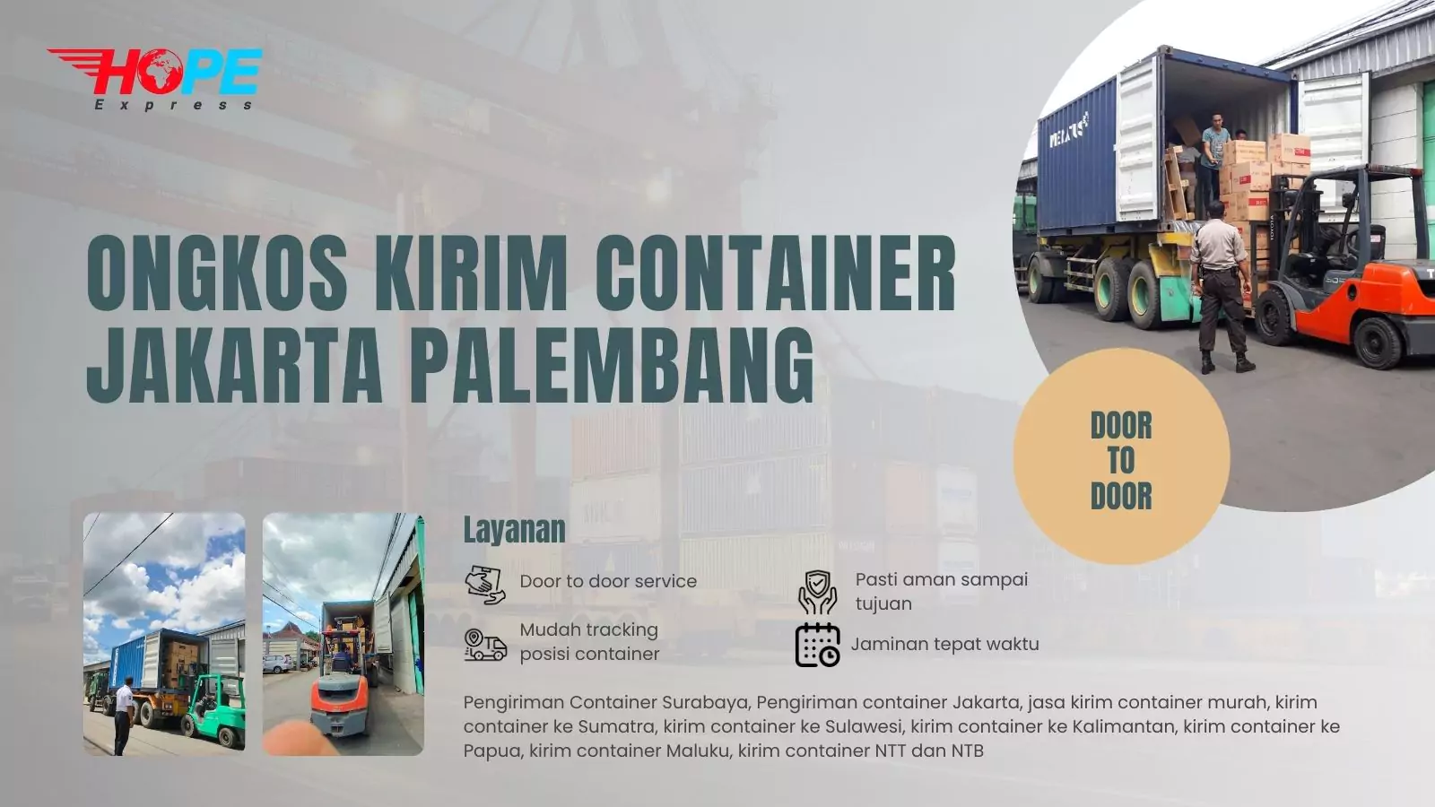 Ongkos Kirim Container Jakarta Palembang