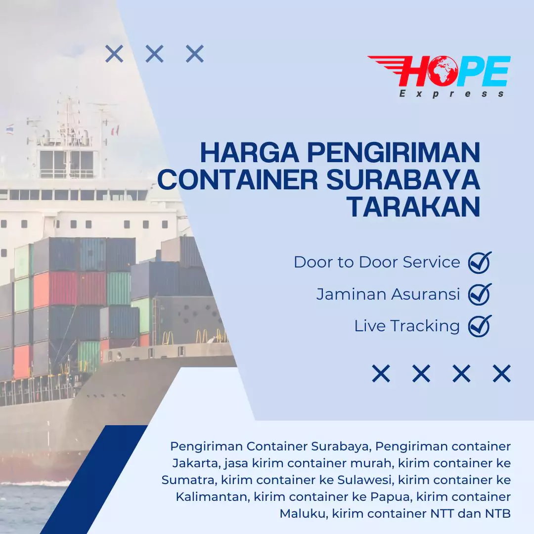Harga Pengiriman Container Surabaya Tarakan
