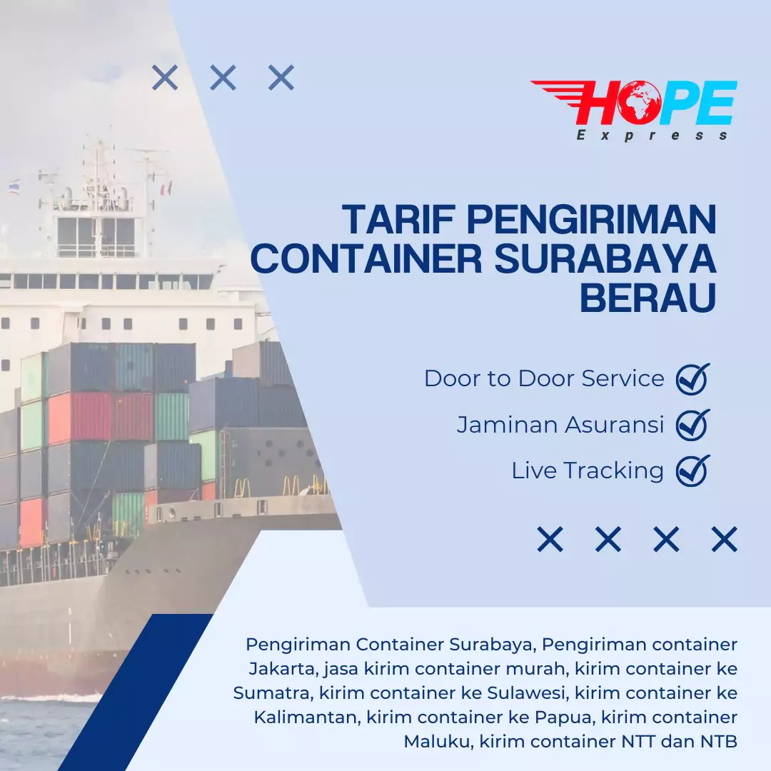 Tarif Pengiriman Container Surabaya Berau
