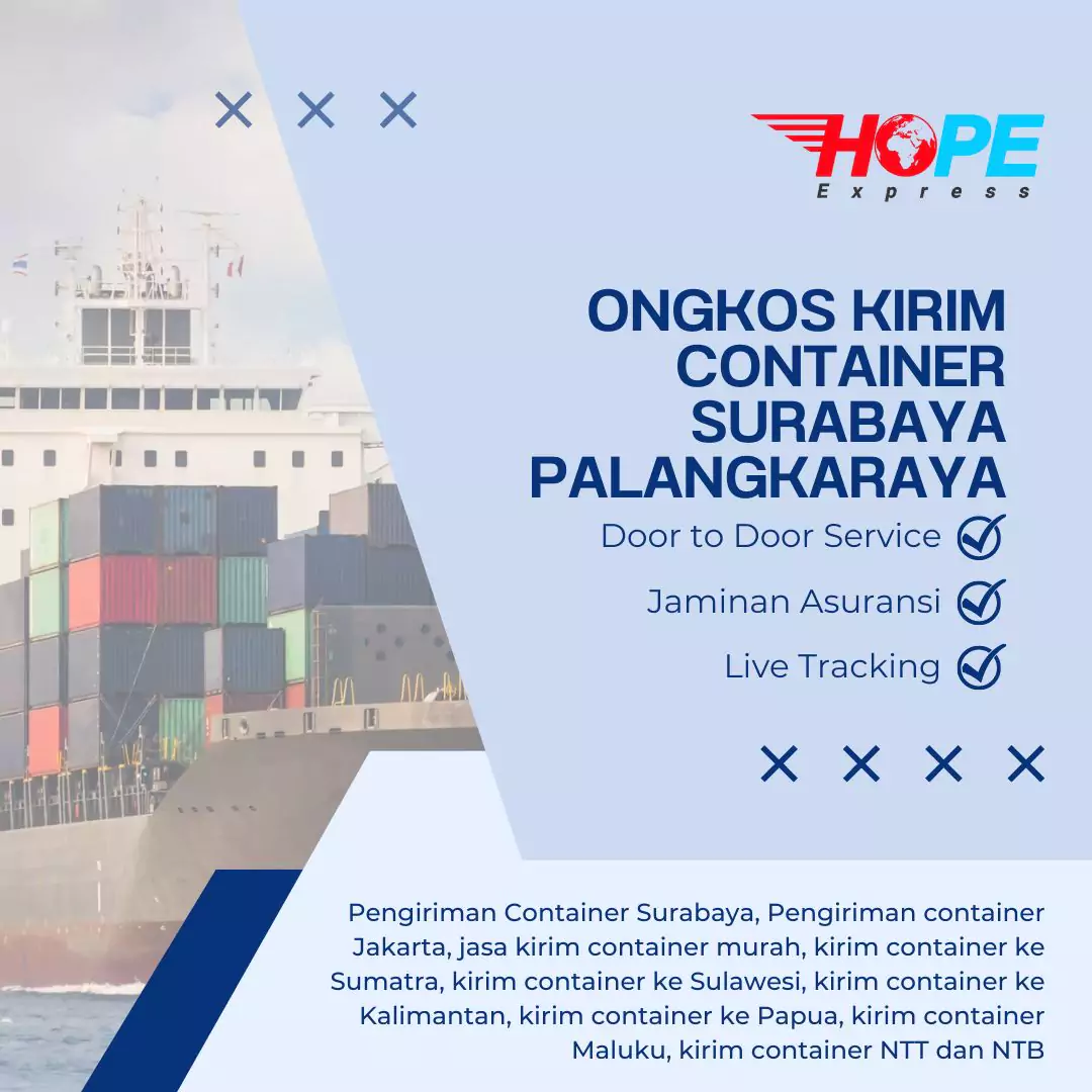 Ongkos Kirim Container Surabaya Palangkaraya