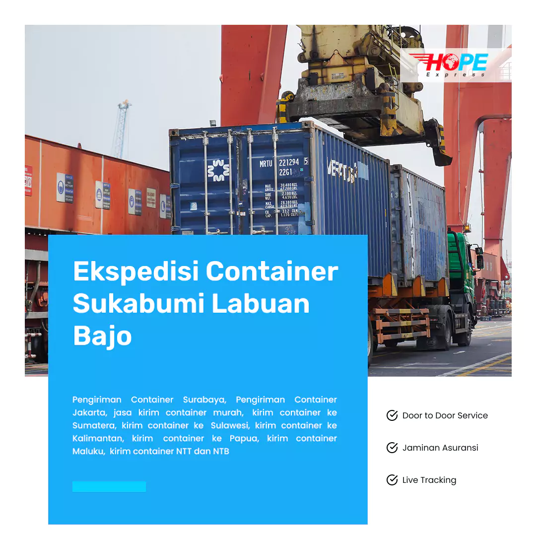 Ekspedisi Container Sukabumi Labuan Bajo