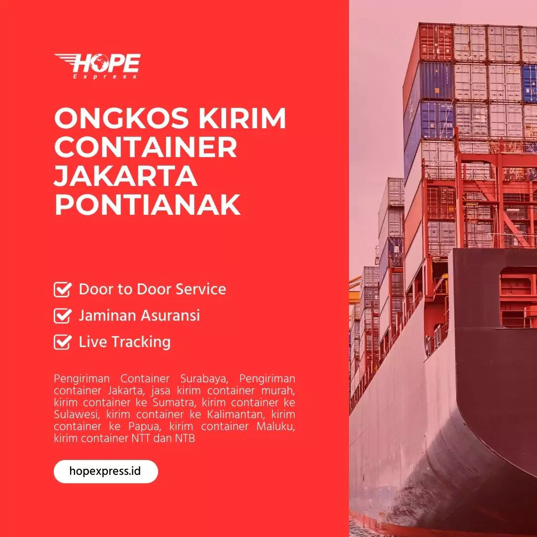 Ongkos Kirim Container Jakarta Pontianak