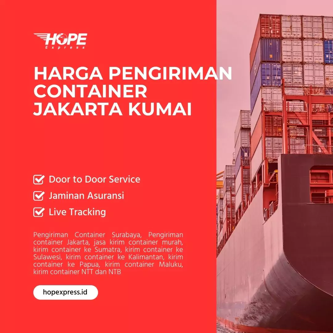 Harga Pengiriman Container Jakarta Kumai