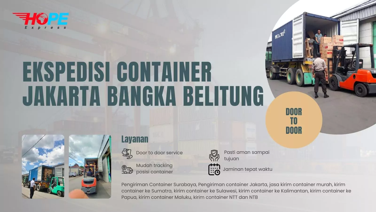 Ekspedisi Container Jakarta Bangka Belitung