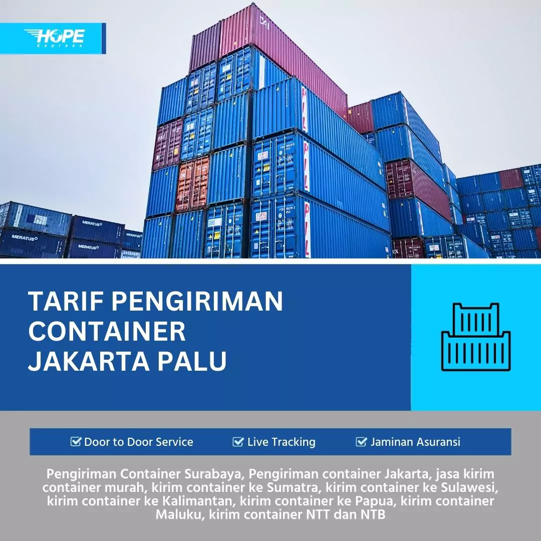 Tarif Pengiriman Container Jakarta Palu