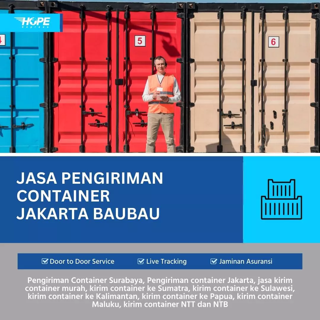 Jasa Pengiriman Container Jakarta Baubau