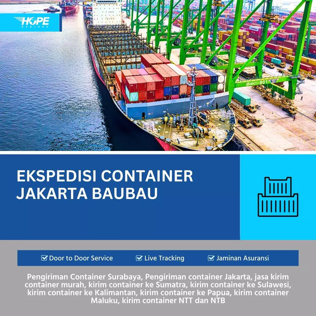 Pengiriman Container Jakarta Baubau