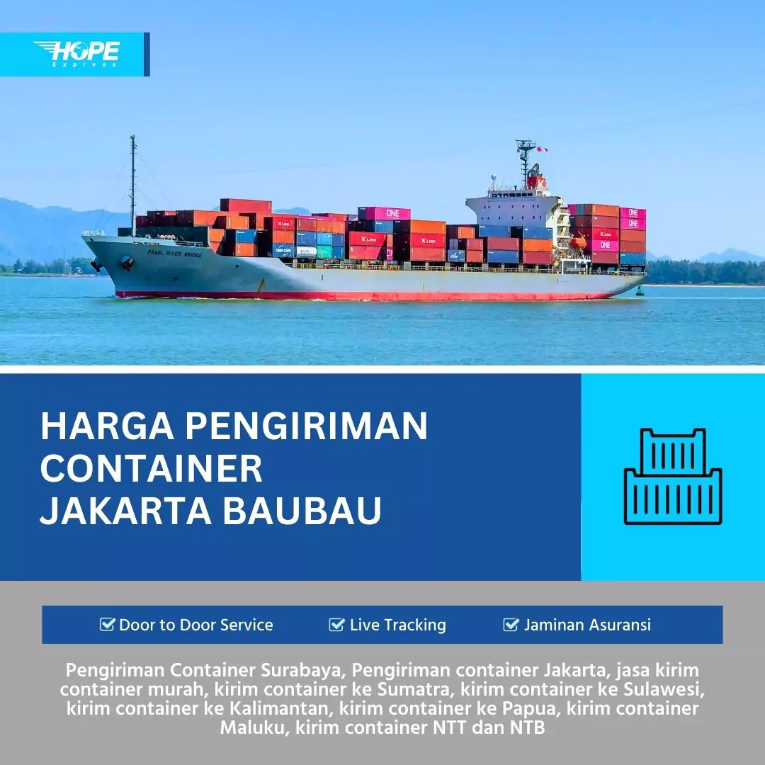 Harga Pengiriman Container Jakarta Baubau