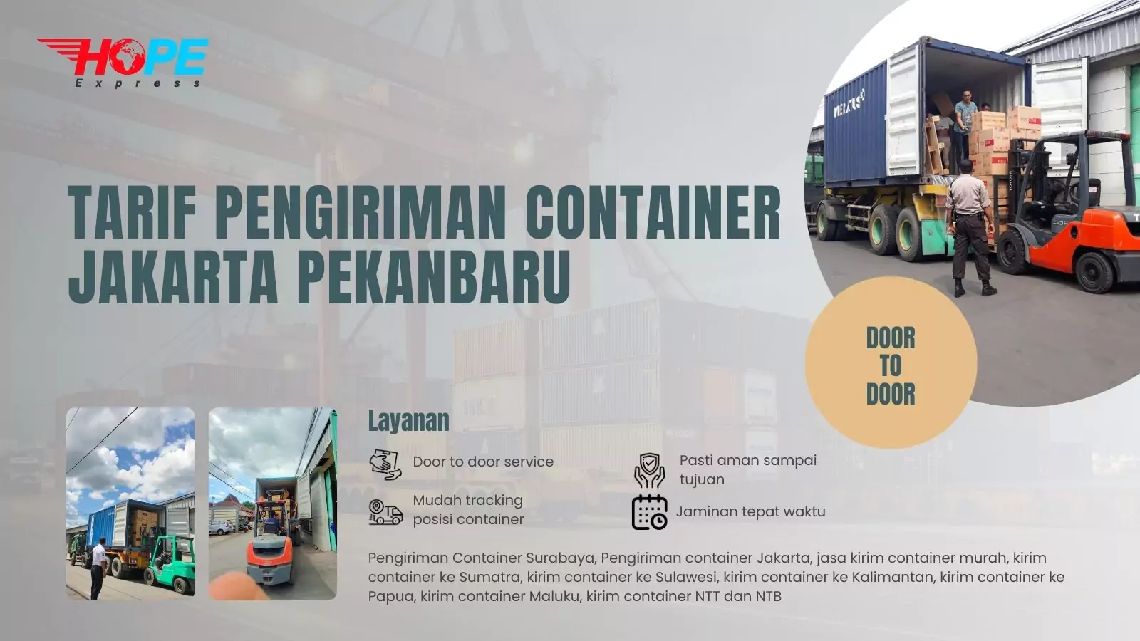Tarif Pengiriman Container Jakarta Pekanbaru
