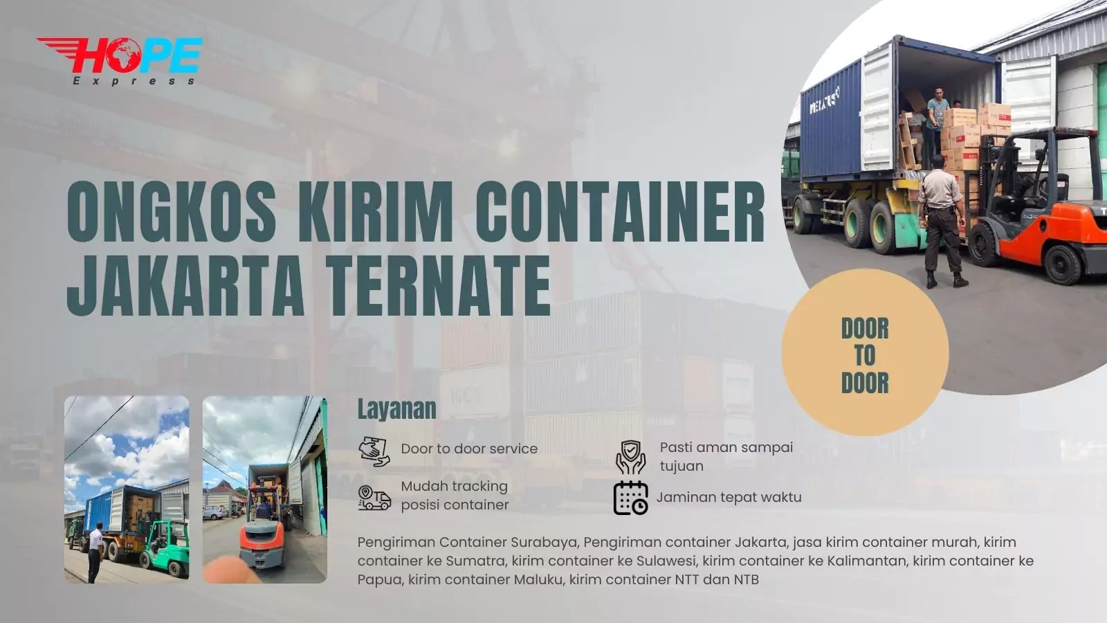 Ongkos Kirim Container Jakarta Ternate