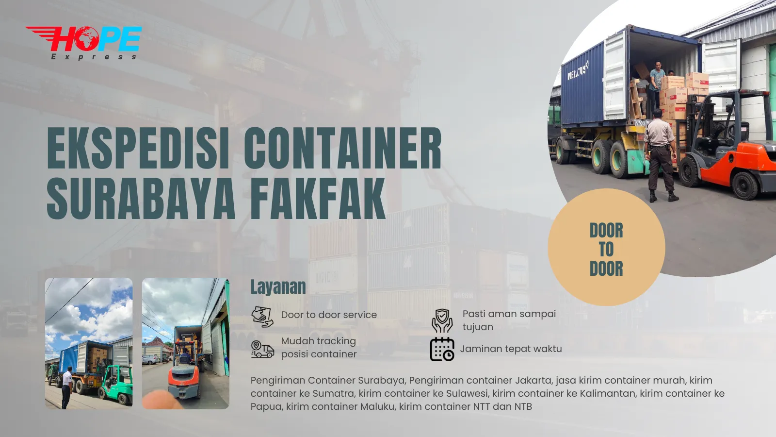 Ekspedisi Container Surabaya Fakfak