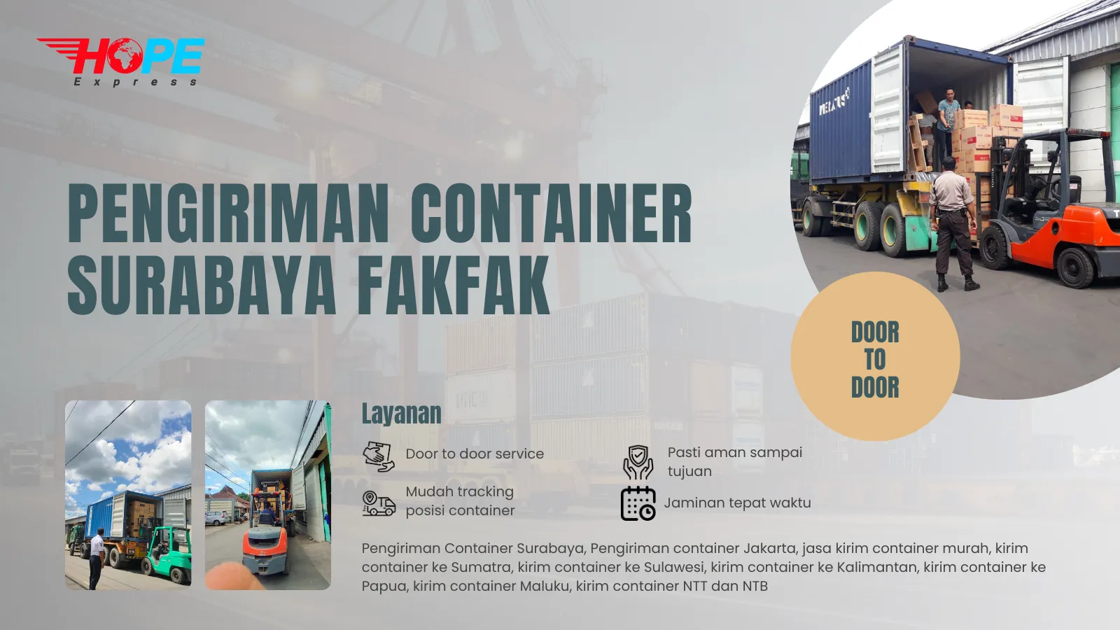 Pengiriman Container Surabaya Fakfak