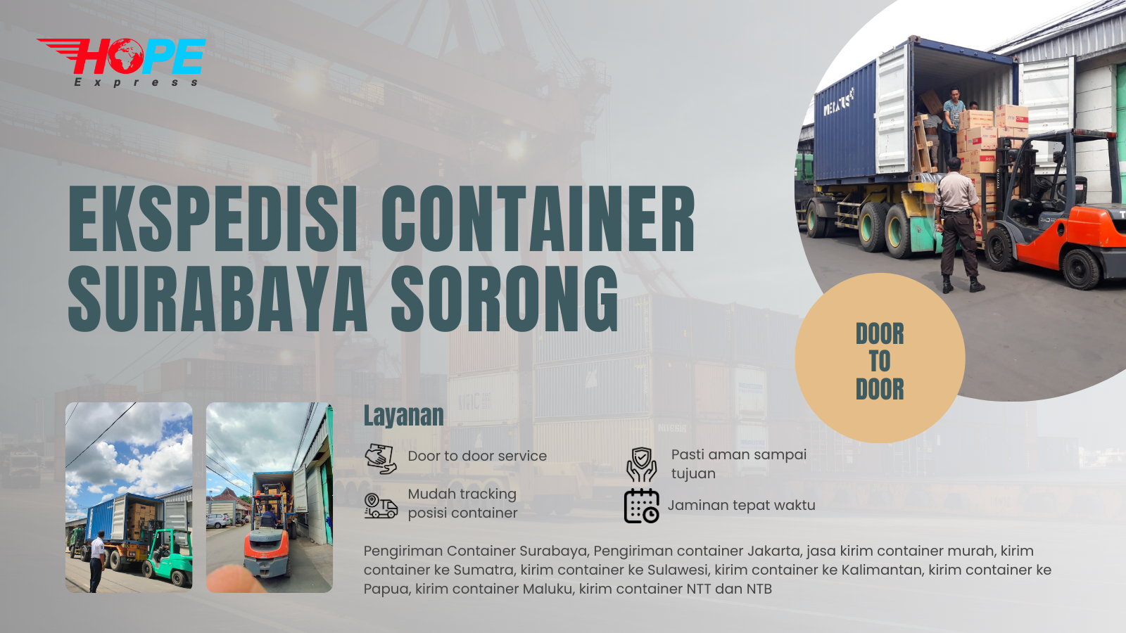 Ekspedisi Container Surabaya Sorong