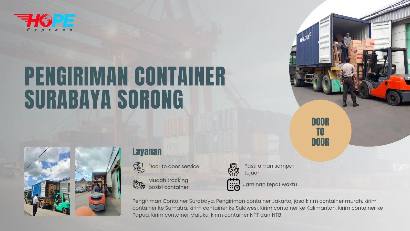 Pengiriman Container Surabaya Sorong