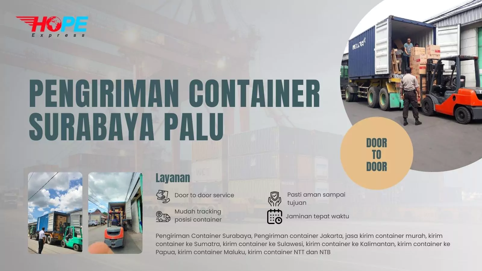 Pengiriman Container Surabaya Palu