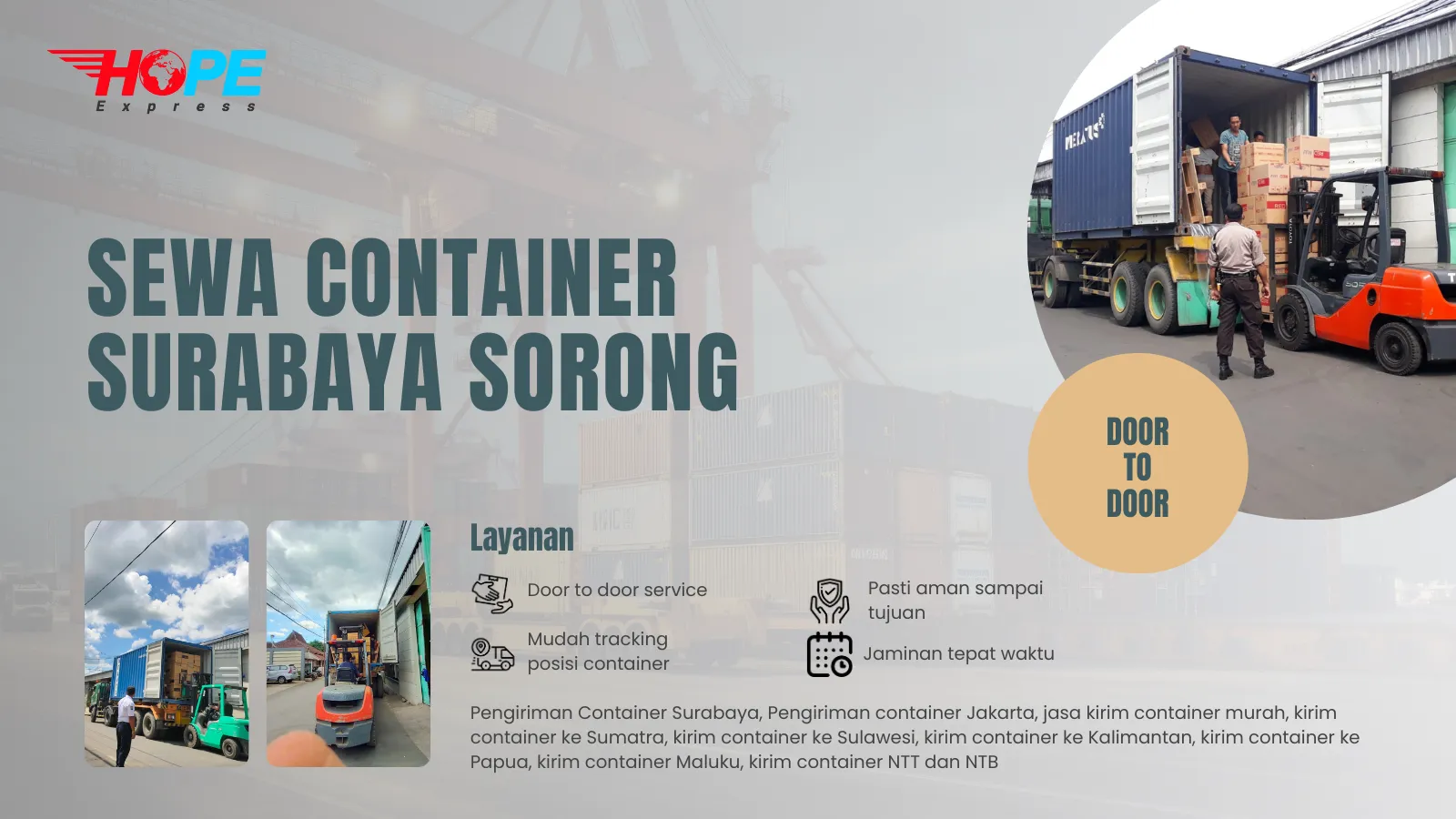 Sewa Container Surabaya Sorong