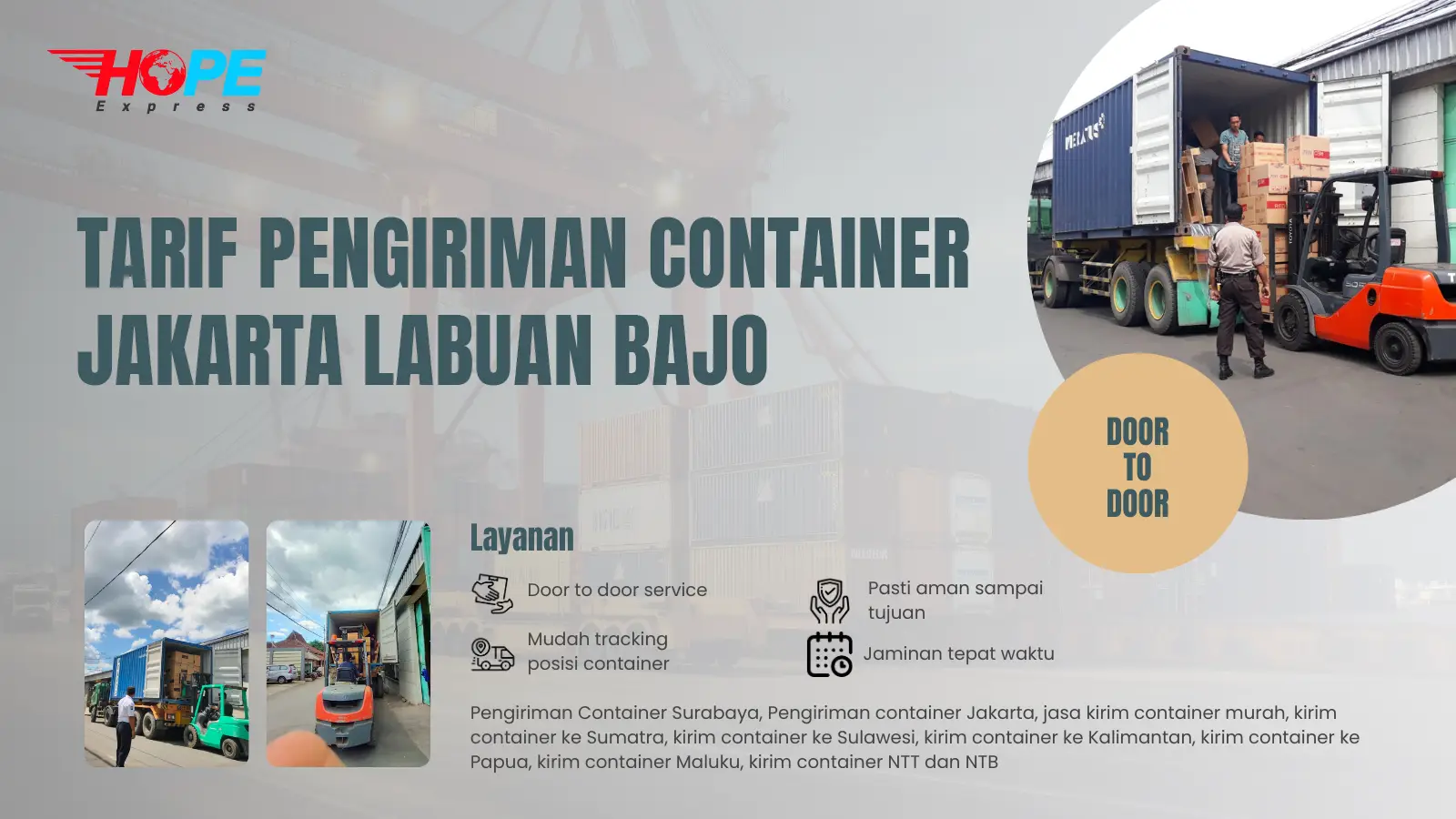 Tarif Pengiriman Container Jakarta Labuan Bajo
